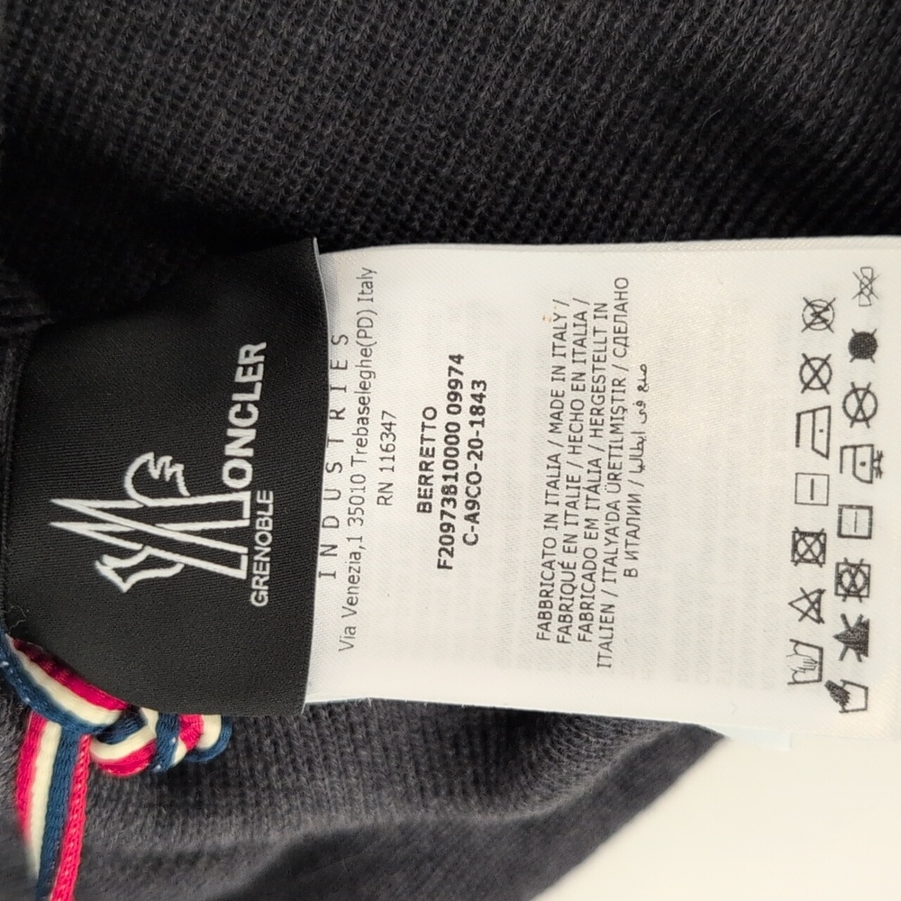 Moncler Charcoal Gray Beanie - Picture 4 of 5